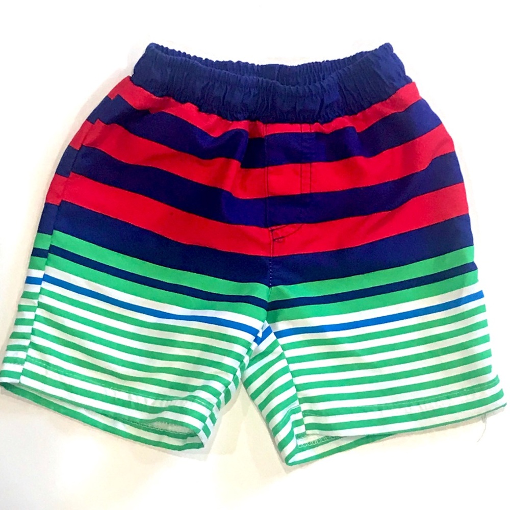 Sol Swim Boys Striped Swim Trunks Size 12 Mo